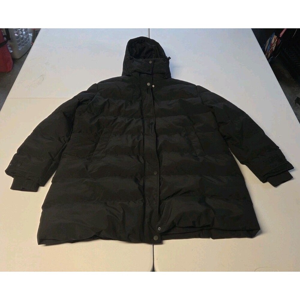 Wantdo Black Puffer Coat Jacket Size 3X Hooded New Outdoors Camping